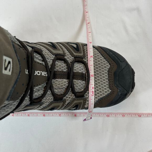 Salomon X Ultra 3 Mid GTX Hiking Boots Brown Tan Men's 7.5 Women's 8.5 Mesh - Picture 12 of 12